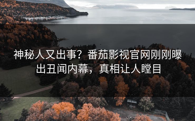 神秘人又出事？番茄影视官网刚刚曝出丑闻内幕，真相让人瞠目